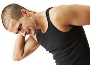 Cervical pain is a symptom of cervical osteochondrosis